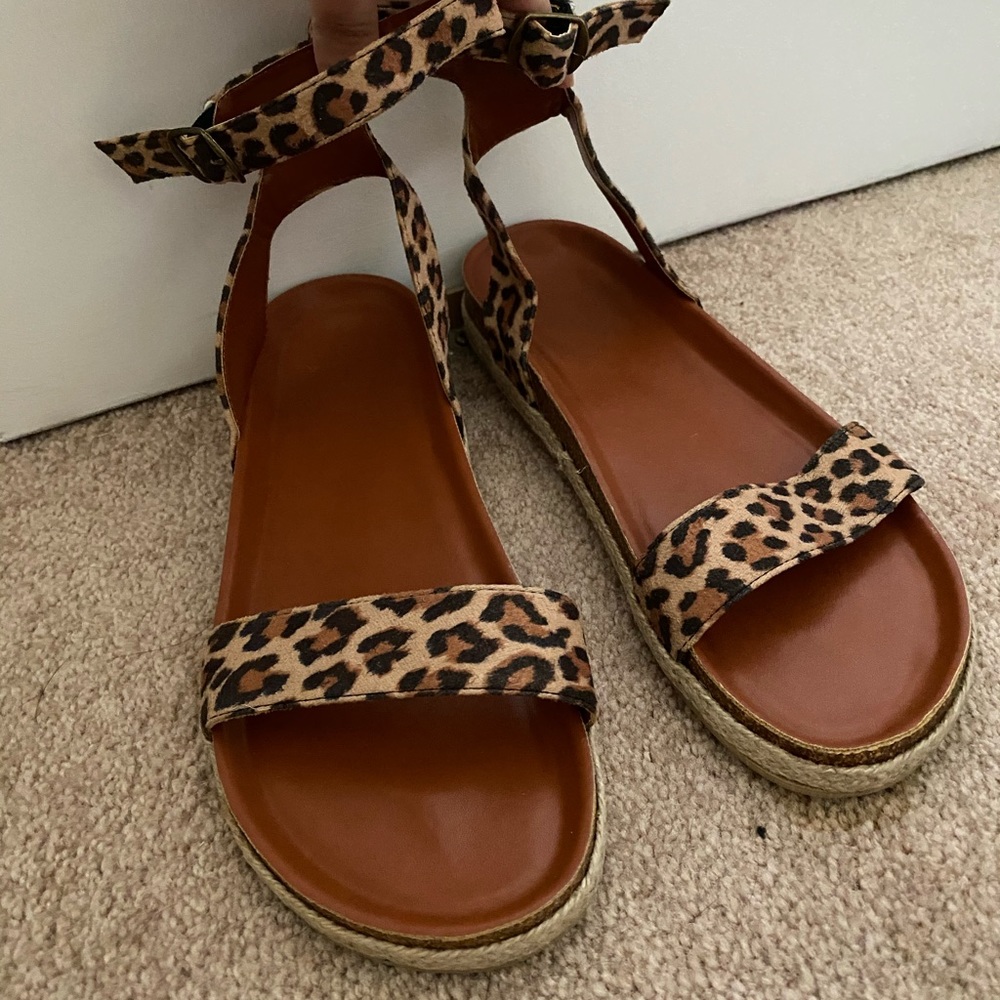 Cheetah sandals